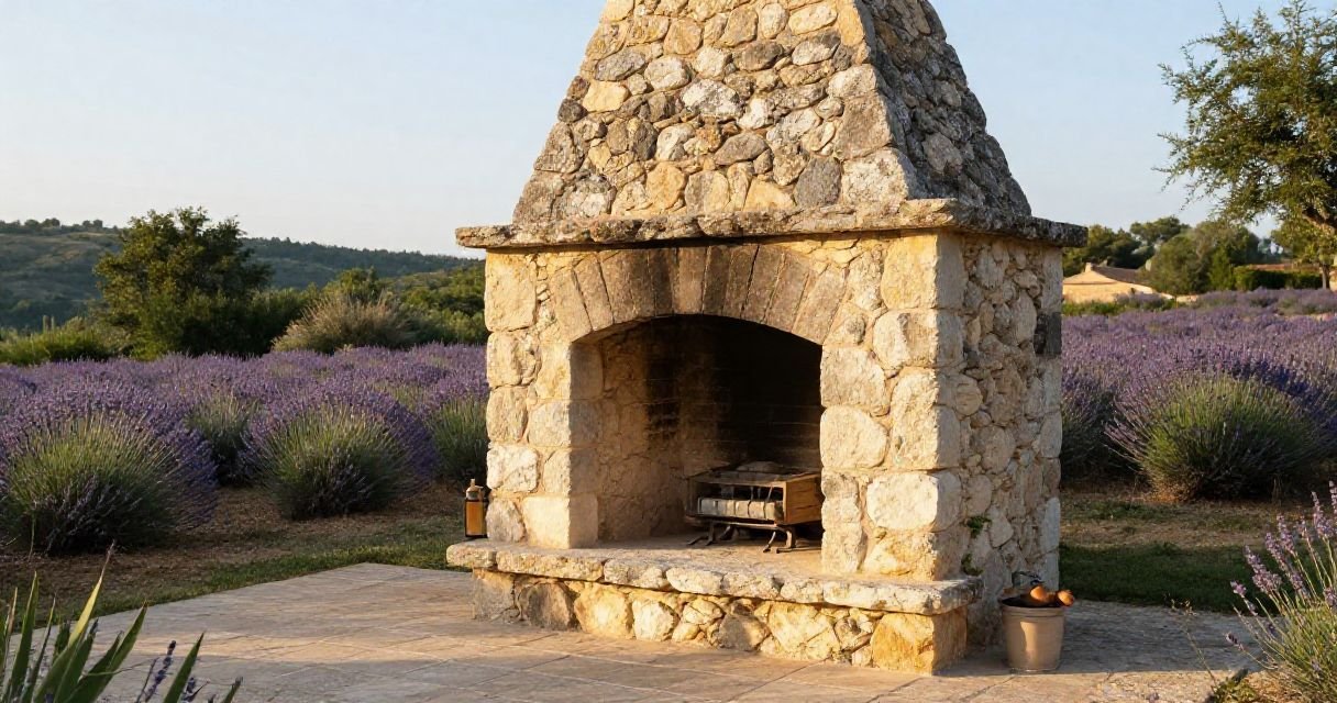 Braises et pierre de Provence : le foyer extérieur du mas provençal
