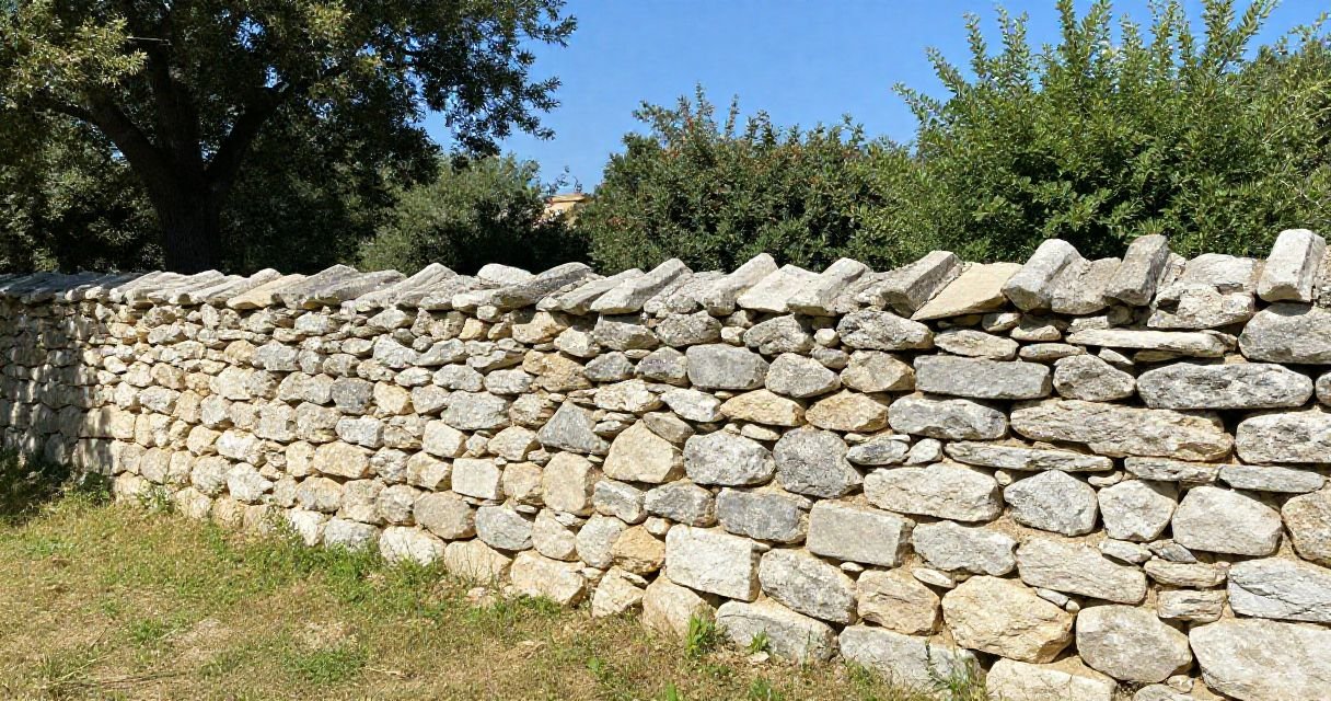 Muret en pierre seche en Provence : technique, regles et prix en 2026