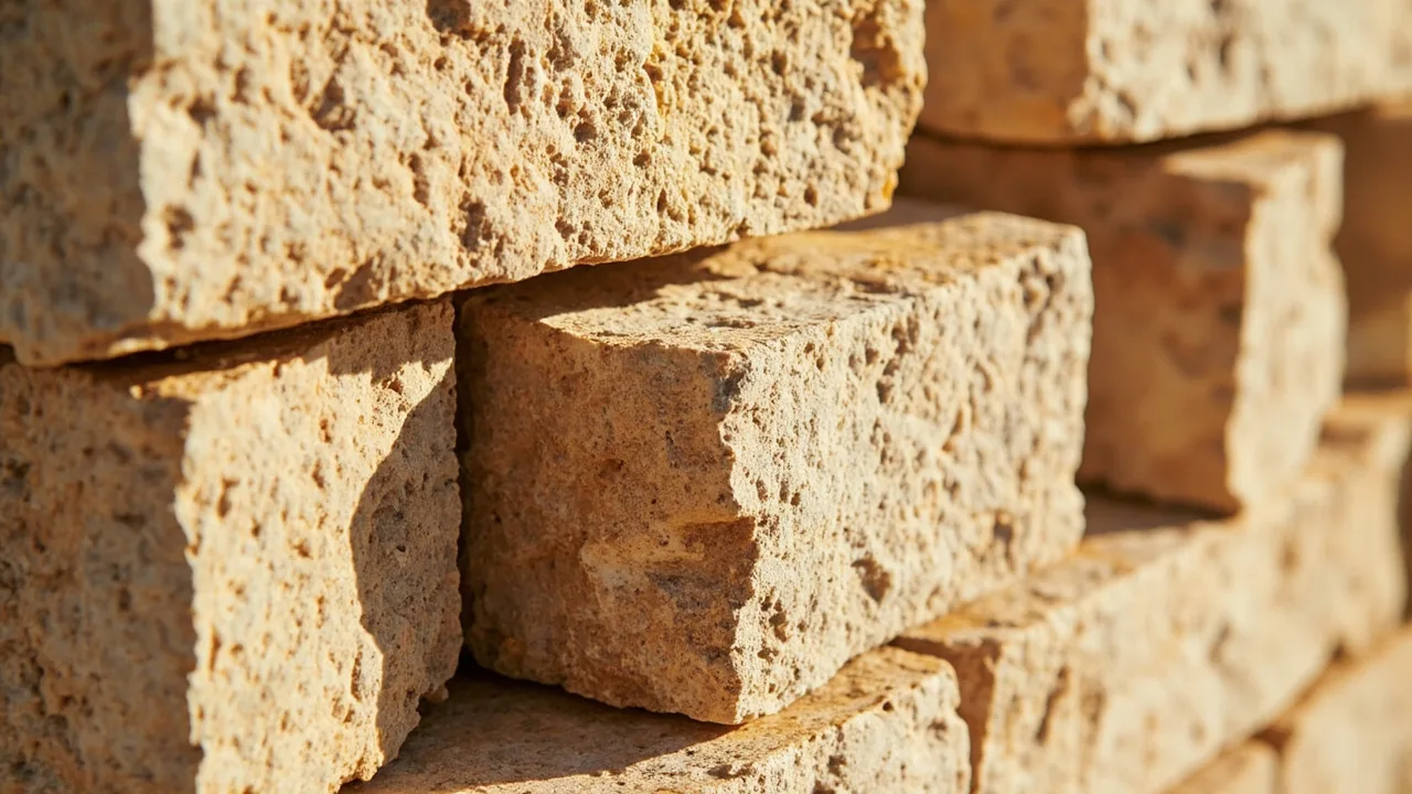 Blocs de pierre calcaire naturelle de Provence